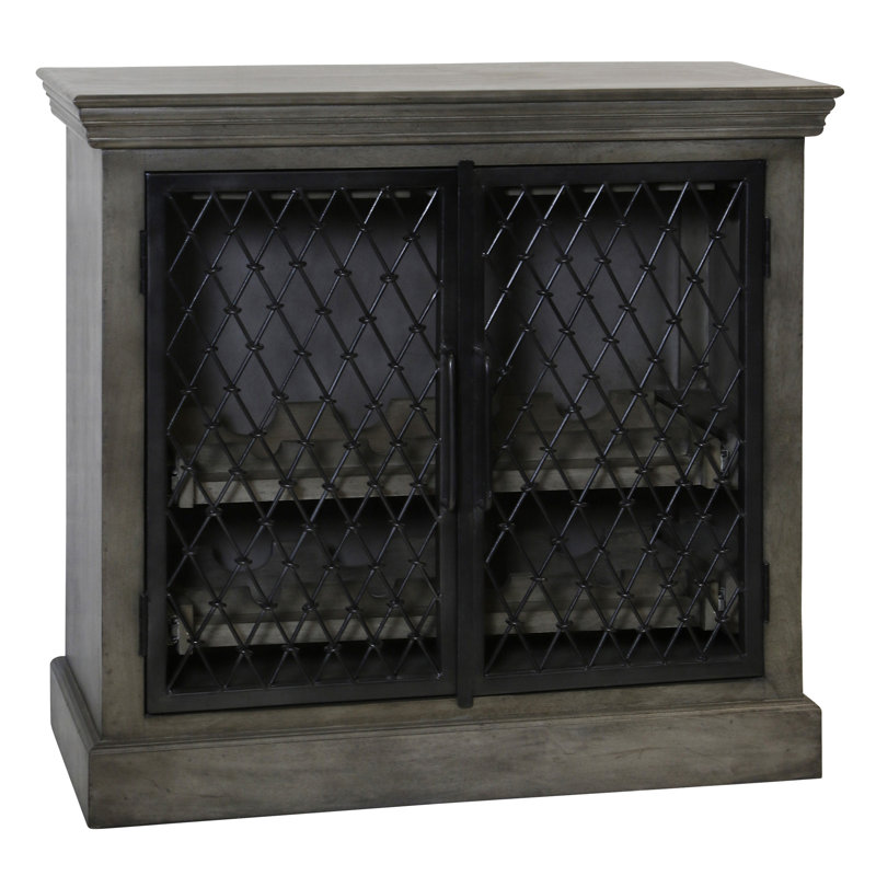 Armoire à vin Belvedere - Gris et noir