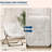 Comfy Chair for Adults, Foldable Living Room Chairs, Soft Faux Fur Folding Lounge for Bedroom Living Room Dorm Rooms, Flexible Reading Chair for Teens-1178346800