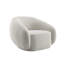 Chaise d'appoint Isabel Beige Boucle - Confort moderne et rembourré pour le salon et la chambre à coucher