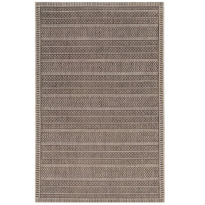 3' X 4' Mocha Polypropylene Area Rug
