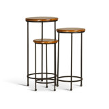 Solid Wood Nesting End Table