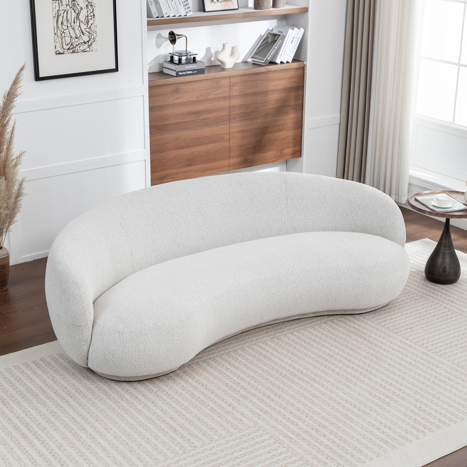 Simona 81.9" Curved Sofa