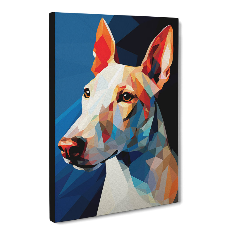 English Bull Terrier Orphism - Wrapped Canvas