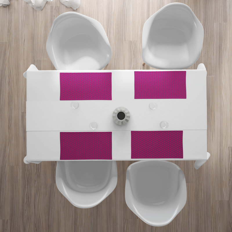 Polyester Geometric Rectangle Placemat
