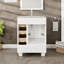 Meuble-lavabo avec comptoir Carrara et lavabo encastré en porcelaine Curio l 24 po x P 18 po-1425719098