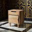 Table de chevet en bois naturel
