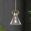 Luminaire suspendu conique industriel 1 lumière-2018570596