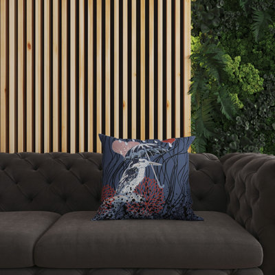 Coussin décoratif réversible Bird / Umbrella