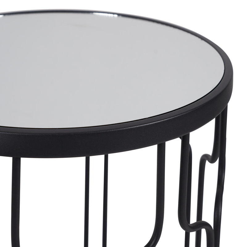 Mel Glass Top Frame Nesting Tables