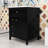 24-Inch Bathroom Vanity with Ceramic Sink, Adjustable Shelves and 4 Drawers-31395777