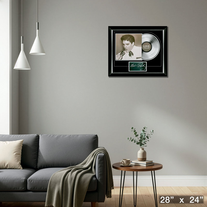 Housse de concert Elvis Presley avec vinyle argenté