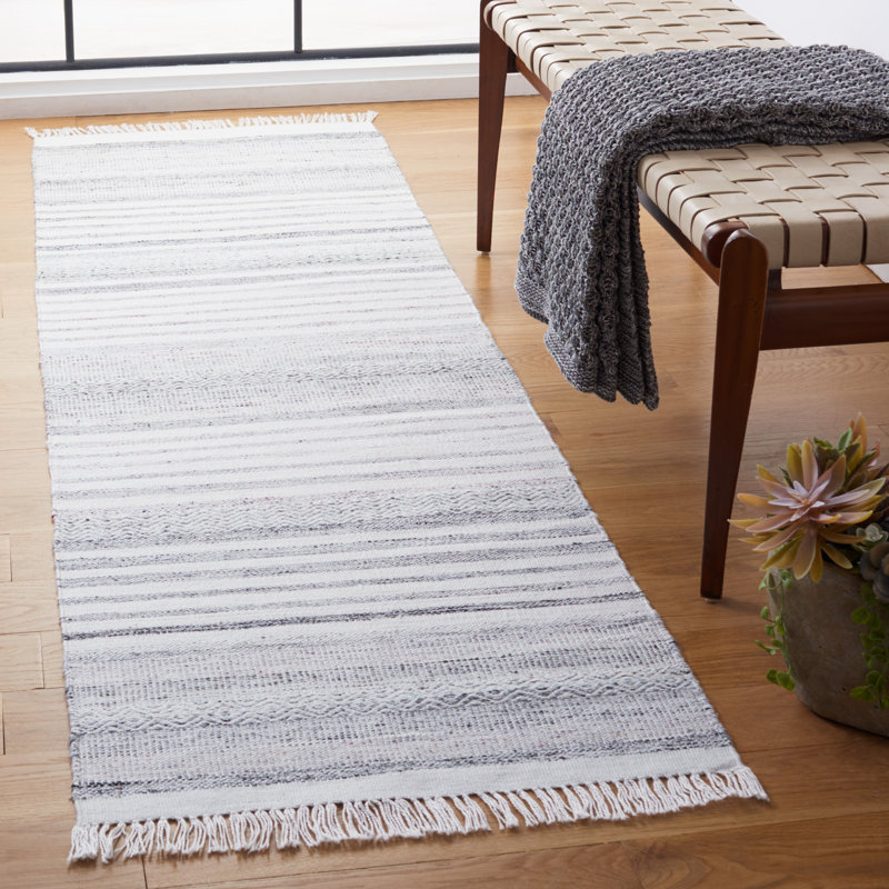 Tashina Hand Woven Performance Striped Rug, Runner 2'3" x 8'