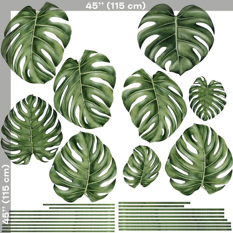 Clearbrook Plants & Flowers Non-Wall Damaging Wall Decal