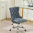 Modern Chenille Upholstered Tufted Button Home Office Chair, Adjustable Desk Chair Swivel Office Chair-780471330