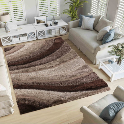 Boise Geometric Shag Area Rug