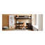 Lit mezzanine simple avec tablettes et bureau, lit mezzanine en bois avec bureau - Espresso-1059700002-1059700000