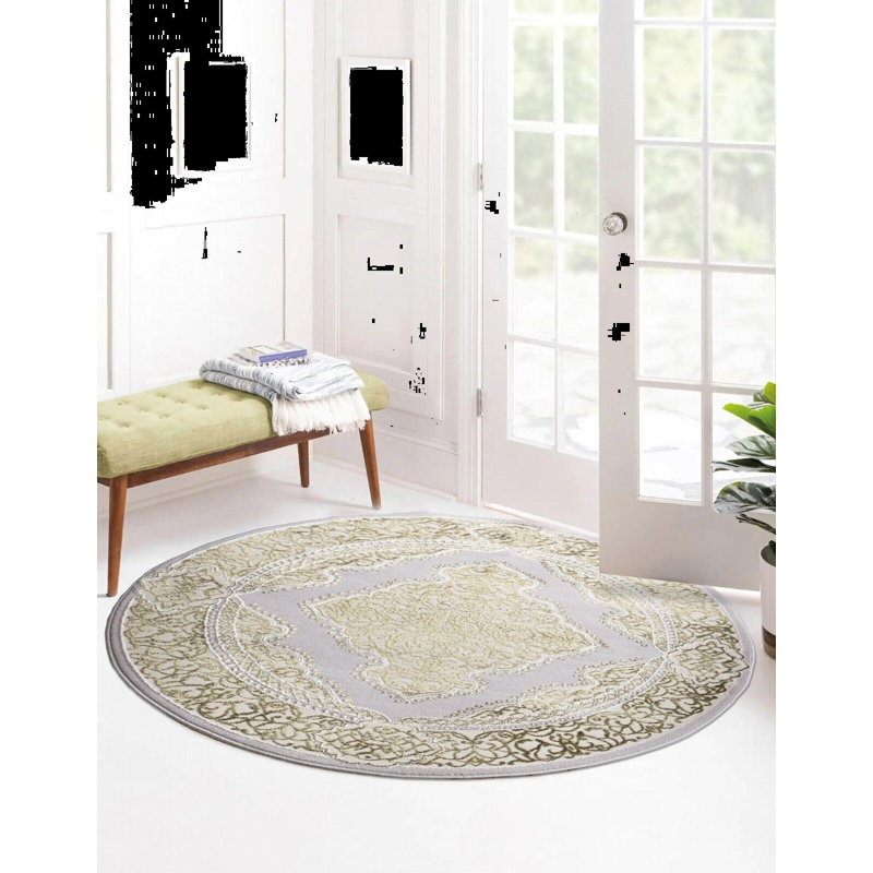Round Glassell 120cm X 120cm Area Rug