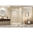72" Tempered Glass With Explosion Proof Film, Aluminum Frame Double Sliding Shower Door, "1/4 (6 Mm), Stainless Steel Handle-126145760