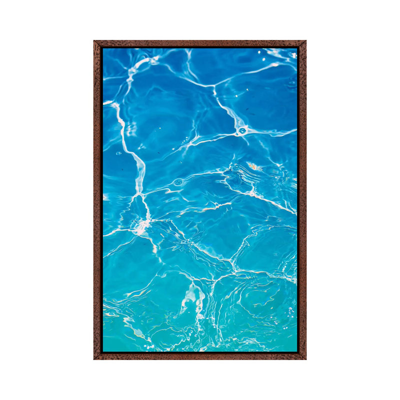 Sapphire Dream by Nathan Head - Print on Canvas, 66.04cm H x 45.72cm W x 3.81cm D, Classic Brown Wood Framed