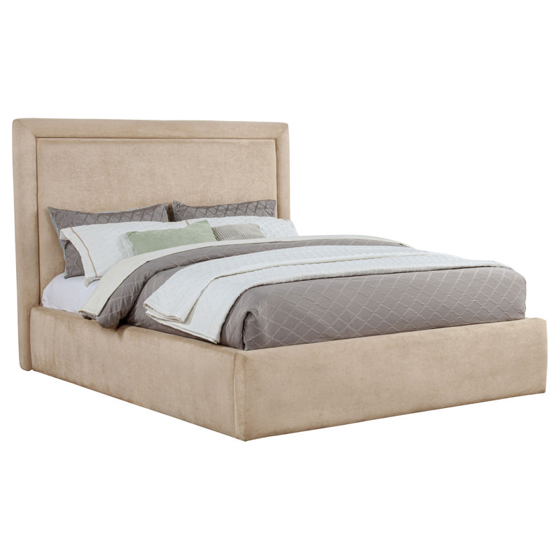 Upholstered Platform Bed, King