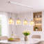 Kitchen Island 3/4- Light Chrome Cylinder Pendant-2128630134-2128630120