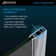 Unidoor 42" W x 72" H Frameless Shower Door and Fixed Panel with ClearMax™ Technology