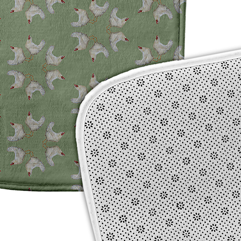 Tapis de bain Funky Junky, L 21 po x L 34 po, Vert