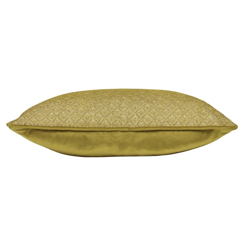 Square Throw Cushion, Ochre