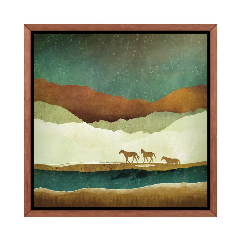 Stary Range - Print, Brown Floater Framed, 37" H x 37" W x 1.5" D