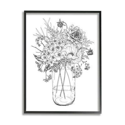 Bouquet de fleurs détaillé détaillé