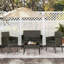 Colour Outdoor All Weather Wicker 4 - Person Seating Group with Cushions-1468705813-1468299419