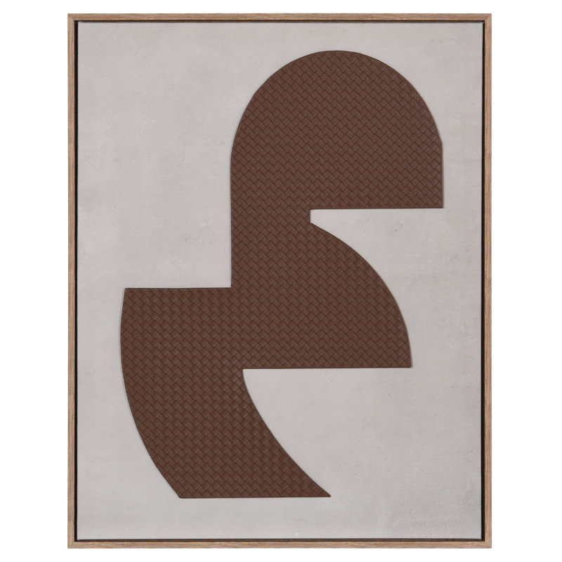 «Abstract Leather II» - art mural mixte