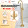 2 Handle Floor Mounted Freestanding Tub Filler with Brass Two-Function Handshower and Diverter