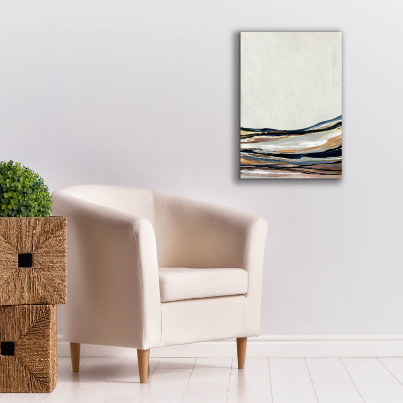 "Wrides Studio ™" Golden Hills "par Svetlana Aleynikova, art mural sur toile, H 26 po x l 18 po