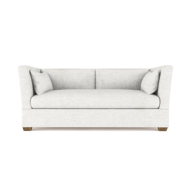 Canapé Rivington, H 31 po x l 84 po x P 37 po, Velours écrasé albâtre, Patiné