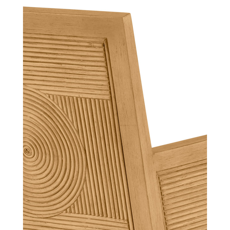 Santos Vintage Armchair, Barrett Dusk, Beige Polyester Blend, Natural Wood