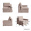 Oecusse Upholstered 38.6 " Linen Sectional-1241554520