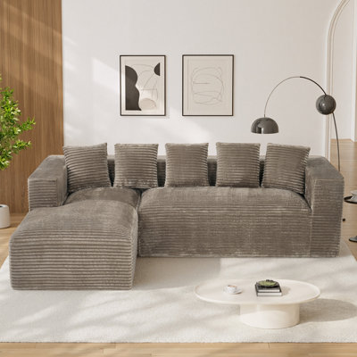 Canapé modulaire surdimensionné avec coussins Adame Boneless Compression