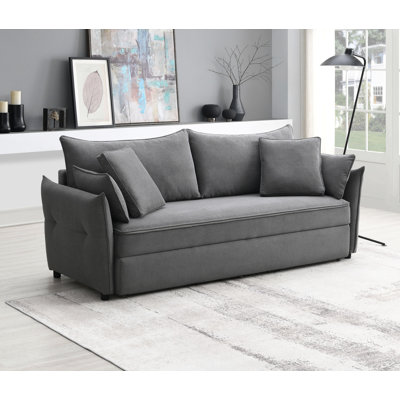 Lit gigogne en tissu avec rangement Irina