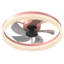 Ventilateur de plafond fermé à profil bas avec lumière 19,7 pouces Fydry-388880136-398456506