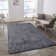 Luxurious Grey Faux Fur Shag Mat - Deep Toned Plush Floor Accent 