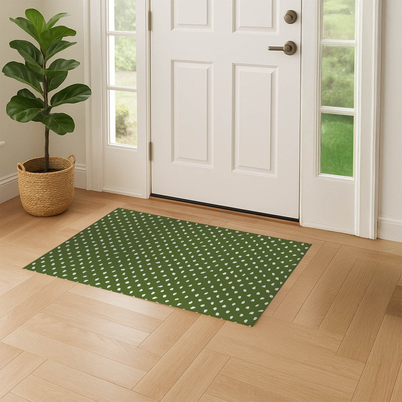 Paillasson Splat Point, Olive Green, 84" W x 60" L