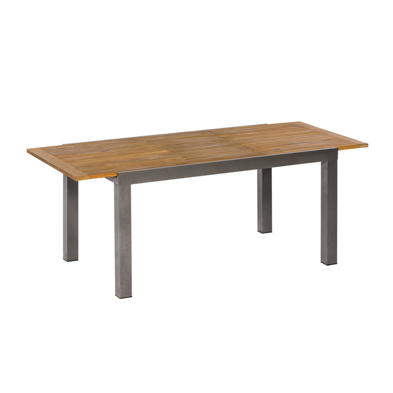 Dra Rectangular Metal Outdoor Dining Table , 150cm cm W 90cm cm D
