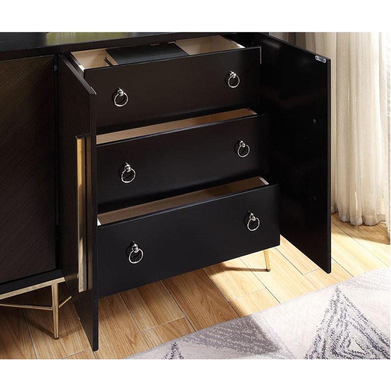 Buffet moderne simple en acier inoxydable