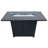 Alaira Rectangle Steel Propane Smokeless Fire Pit