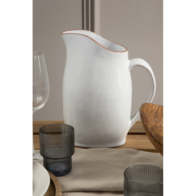 2.5L Jug, White Glazed