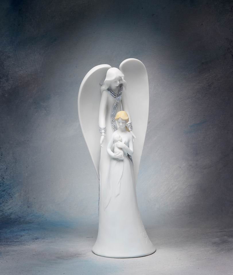 Angel with Mother and Baby Figurine Cosmos Gifts
