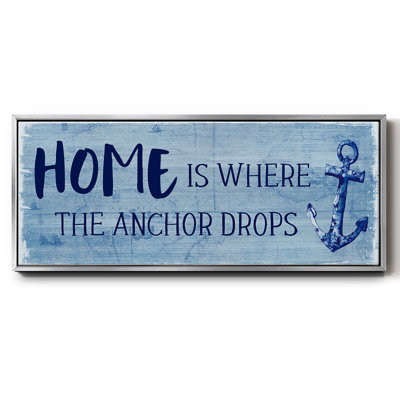 Where the Anchor Drops- Framed Canvas