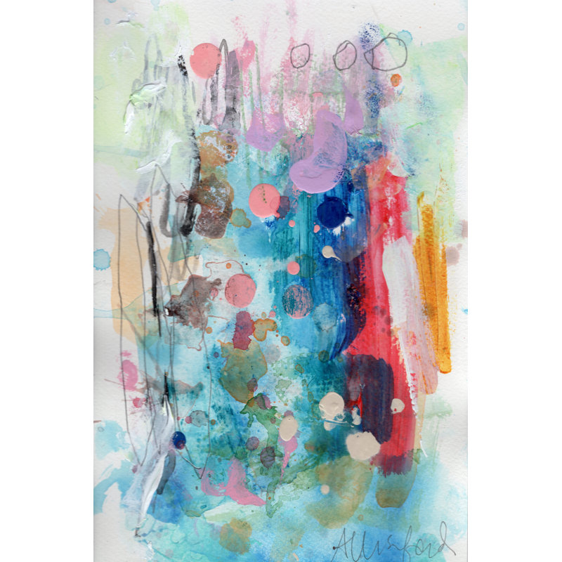 Tayvin Glory Abstracts III by Allison Ford - Wrapped Canvas Print, 46 cm H x 30 cm W