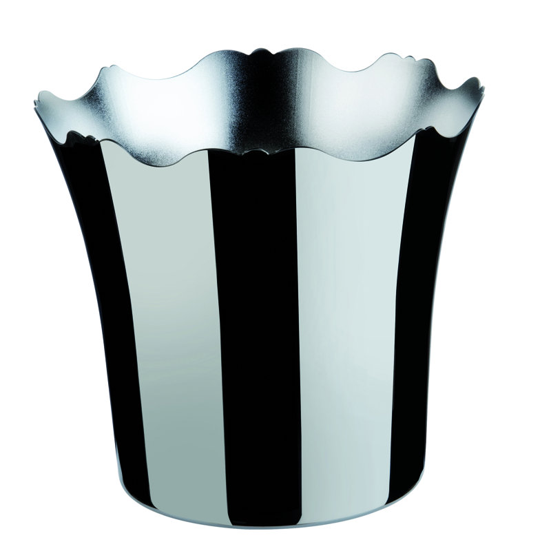 Seau à glace en acier inoxydable Dolce Vita 18/10, Argent argent